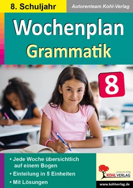 Abbildung von Wochenplan Grammatik / Klasse 8 | 1. Auflage | 2024 | beck-shop.de
