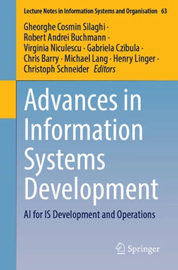 Abbildung von Silaghi / Buchmann | Advances in Information Systems Development | 1. Auflage | 2023 | beck-shop.de