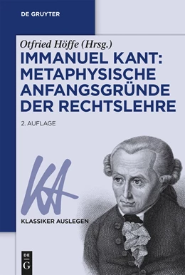 Abbildung von Höffe | Immanuel Kant: Metaphysische Anfangsgründe der Rechtslehre | 2. Auflage | 2023 | beck-shop.de