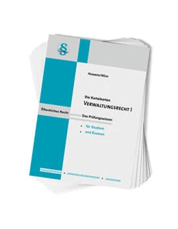 Abbildung von Hemmer / Wüst | Karteikarten Verwaltungsrecht I | 11. Auflage | 2023 | beck-shop.de
