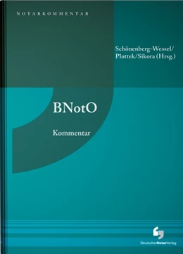 Abbildung von Schönenberg-Wessel / Plottek | BNotO | 1. Auflage | 2023 | beck-shop.de