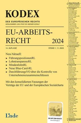 Abbildung von Dori / Doralt | KODEX EU-Arbeitsrecht 2024 | 14. Auflage | 2023 | beck-shop.de