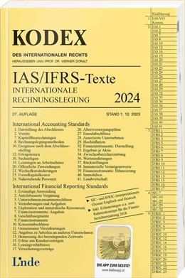 Abbildung von Wagenhofer / Doralt | KODEX IFRS - Rechnungslegungsstandards 2024 | 27. Auflage | 2024 | beck-shop.de