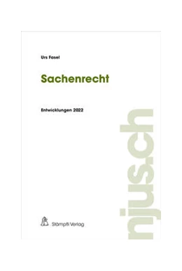 Abbildung von Fasel | Sachenrecht | 1. Auflage | 2023 | 2022 | beck-shop.de