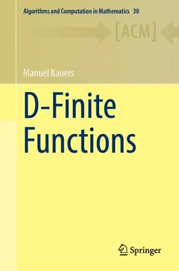 Abbildung von Kauers | D-Finite Functions | 1. Auflage | 2023 | 30 | beck-shop.de