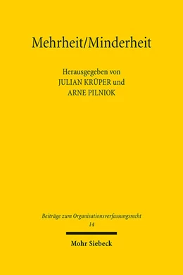 Abbildung von Krüper / Pilniok | Mehrheit/Minderheit | 1. Auflage | 2023 | 14 | beck-shop.de