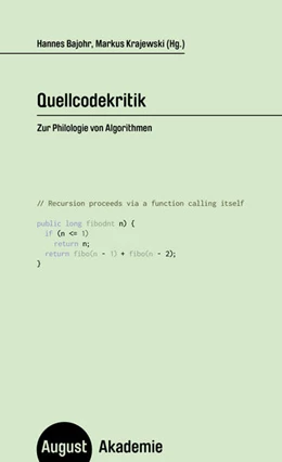 Abbildung von Bajohr / Krajewski | Quellcodekritik | 1. Auflage | 2024 | beck-shop.de