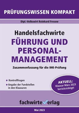 Abbildung von Fresow | Handelsfachwirte: Führung und Personalmanagement | 1. Auflage | 2023 | beck-shop.de