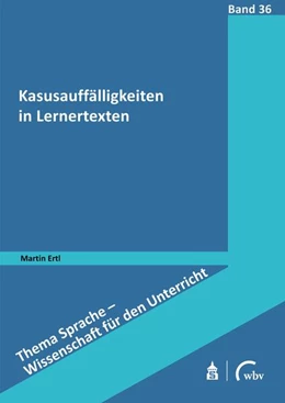 Abbildung von Ertl | Kasusauffälligkeiten in Lernertexten | 1. Auflage | 2022 | beck-shop.de