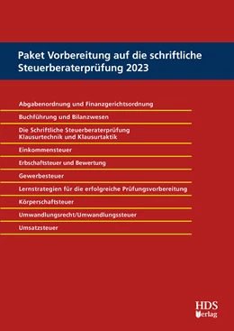 Abbildung von Paket Vorbereitung auf die schriftliche Steuerberaterprüfung 2023 | 1. Auflage | 2023 | beck-shop.de