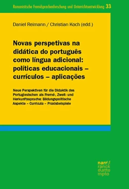 Abbildung von Reimann / Koch | Novas perspetivas na didática do português como língua adicional: políticas educacionais – currículos – aplicações | 1. Auflage | 2024 | 33 | beck-shop.de