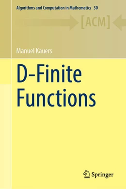 Abbildung von Kauers | D-Finite Functions | 1. Auflage | 2023 | beck-shop.de