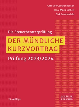 Abbildung von Campenhausen / Liebelt | Der mündliche Kurzvortrag | 22. Auflage | 2023 | beck-shop.de