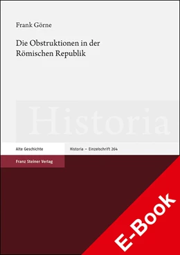 Abbildung von Görne | Die Obstruktionen in der Römischen Republik | 1. Auflage | 2020 | beck-shop.de