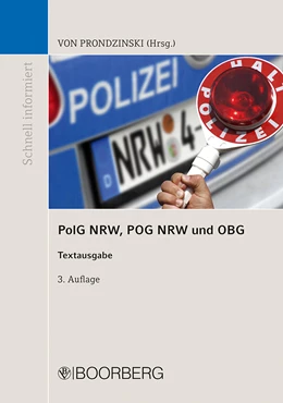 Abbildung von von Prondzinski (Hrsg.) | PolG NRW, POG NRW und OBG | 3. Auflage | 2023 | beck-shop.de
