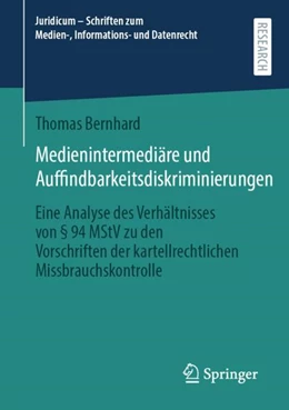 Abbildung von Bernhard | Medienintermediäre und Auffindbarkeitsdiskriminierungen | 1. Auflage | 2023 | beck-shop.de
