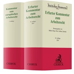 Abbildung von Erfurter Kommentar zum Arbeitsrecht (24. Auflage) und Kommentar zum europäischen Arbeitsrecht (5. Auflage) • Set | 1. Auflage | 2024 | beck-shop.de