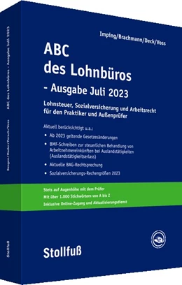 Abbildung von Imping / Geiermann | ABC des Lohnbüros - Ausgabe Juli 2023 | 1. Auflage | 2023 | beck-shop.de