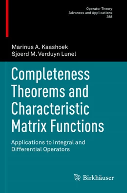 Abbildung von Kaashoek / Verduyn Lunel | Completeness Theorems and Characteristic Matrix Functions | 1. Auflage | 2023 | 288 | beck-shop.de