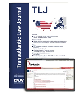 Abbildung von TLJ • Transatlantic Law Journal | 1. Auflage | 2024 | beck-shop.de