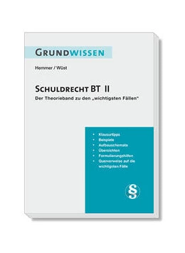 Abbildung von Hemmer / Wüst | Grundwissen Schuldrecht BT II | 8. Auflage | 2023 | beck-shop.de