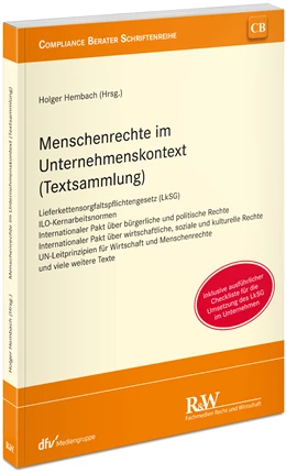 Abbildung von Hembach | Menschenrechte im Unternehmenskontext (Textsammlung) | 1. Auflage | 2023 | beck-shop.de
