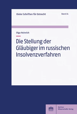 Abbildung von Heinrich | Die Stellung der Gläubiger im russischen Insolvenzverfahren | 1. Auflage | 2023 | 14 | beck-shop.de