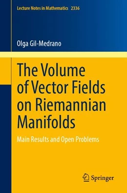 Abbildung von Gil-Medrano | The Volume of Vector Fields on Riemannian Manifolds | 1. Auflage | 2023 | 2336 | beck-shop.de