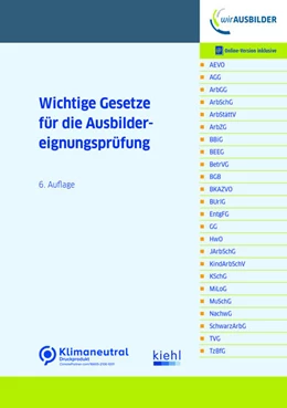 Abbildung von Wichtige Gesetze für die Ausbildereignungsprüfung | 6. Auflage | 2023 | beck-shop.de