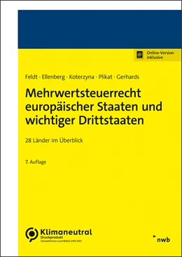 Abbildung von Feldt / Ellenberg | Mehrwertsteuerrecht europäischer Staaten und wichtiger Drittstaaten | 7. Auflage | 2023 | beck-shop.de