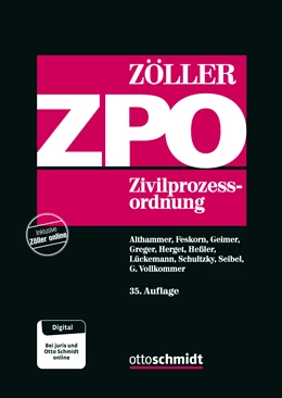 Abbildung von Zöller | Zivilprozessordnung: ZPO | 35. Auflage | 2024 | beck-shop.de