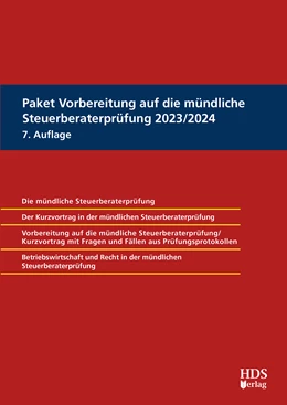 Abbildung von Barzen / Dauber | Paket Vorbereitung auf die mündliche Steuerberaterprüfung 2023/2024 | 6. Auflage | 2023 | beck-shop.de