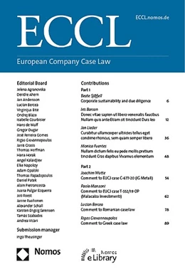 Abbildung von ECCL - European Company Case Law | 1. Auflage | 2024 | beck-shop.de