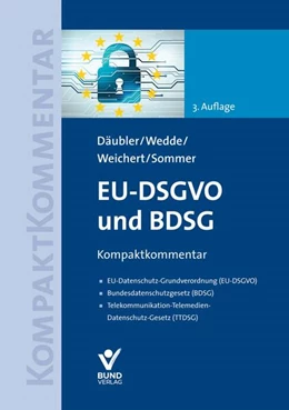 Abbildung von Däubler / Wedde | EU-DSGVO und BDSG | 3. Auflage | 2024 | beck-shop.de