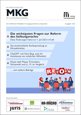 Abbildung von Fachinfo-Magazin MkG • Ausgabe 03/2023 | | 2023 | beck-shop.de