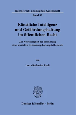 Abbildung von Pauli | Künstliche Intelligenz und Gefährdungshaftung im öffentlichen Recht. | 1. Auflage | 2023 | 50 | beck-shop.de