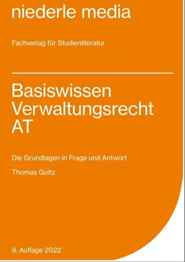 Abbildung von Goltz | Basiswissen Verwaltungsrecht AT | 1. Auflage | 2023 | beck-shop.de