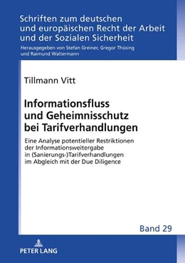 Abbildung von Vitt | Informationsfluss und Geheimnisschutz bei Tarifverhandlungen | 1. Auflage | 2023 | beck-shop.de