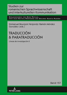 Abbildung von Bourgoin Vergondy / Méndez González | Traducción y paratraducción | 1. Auflage | 2023 | beck-shop.de