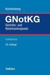 Abbildung von Korintenberg | Gerichts- und Notarkostengesetz: GNotKG | 23. Auflage | 2024 | beck-shop.de