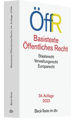 Abbildung von Basistexte Öffentliches Recht: ÖffR | 34. Auflage | 2023 | 5756 | beck-shop.de