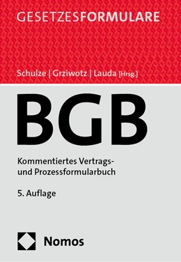 Abbildung von Schulze / Grziwotz | Bürgerliches Gesetzbuch: BGB | 5. Auflage | 2024 | beck-shop.de