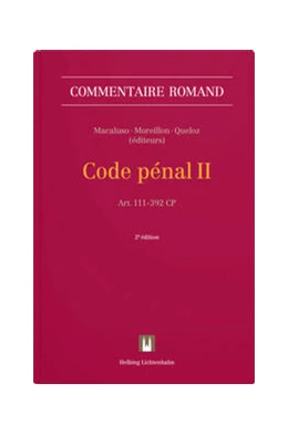 Abbildung von Macaluso / Moreillon | Code pénal II: CP II | 2. Auflage | 2025 | beck-shop.de