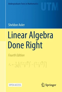 Abbildung von Axler | Linear Algebra Done Right | 4. Auflage | 2023 | beck-shop.de