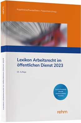 Abbildung von Krömer / Pawlak | Lexikon Arbeitsrecht im öffentlichen Dienst 2023 | 16. Auflage | 2023 | beck-shop.de