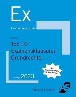 Abbildung von Sommer | Top 10 Examensklausuren Grundrechte | 1. Auflage | 2023 | beck-shop.de