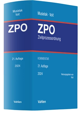 Abbildung von Musielak / Voit | Zivilprozessordnung: ZPO | 21. Auflage | 2024 | beck-shop.de