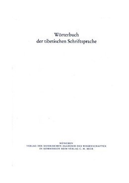 Cover:, Wörterbuch der tibetischen Schriftsprache  Band 8 (Lieferungen 52 – 60)