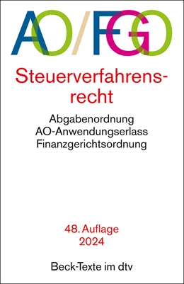 Abbildung von Abgabenordnung: AO / FGO | 48. Auflage | 2024 | 5548 | beck-shop.de