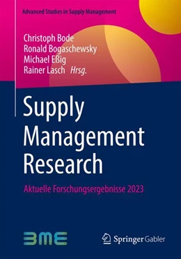 Abbildung von Bode / Bogaschewsky | Supply Management Research | 1. Auflage | 2023 | beck-shop.de